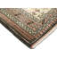 Tapis unique en laine noué à la main de 4 pi x 5 pi 5 po beige, rouge et noir des années 1960