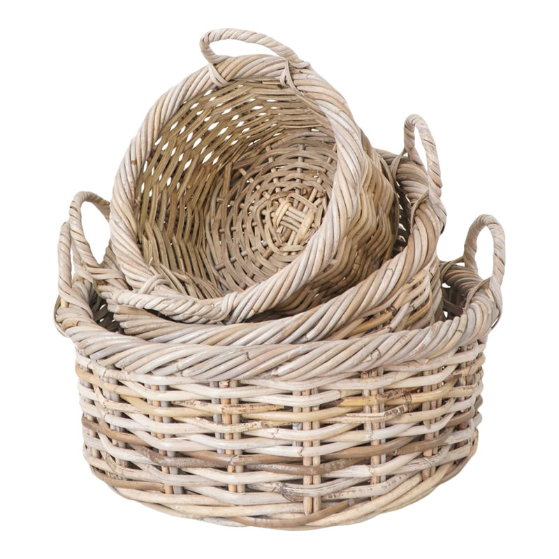 Kuta Plastic 3 Piece Basket Set
