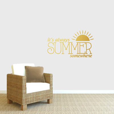 Décalcomanie murale "always summer" Stebbins