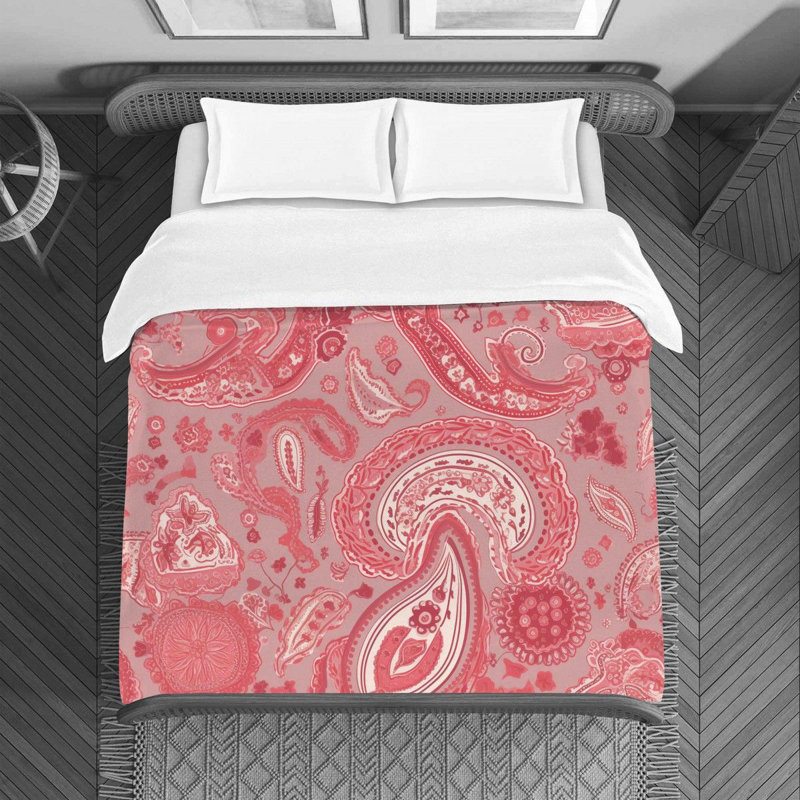 Paisley Bedding, Queen Duvet Cover