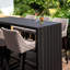 Lorain Outdoor Fabric 6 Seat Rectangular Bar Set - Taupe-36514808