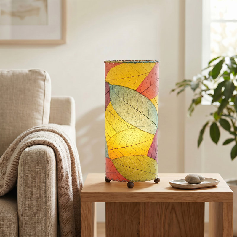 Lampe de table 17 "quintan, Mauve / Bleu / Rouge