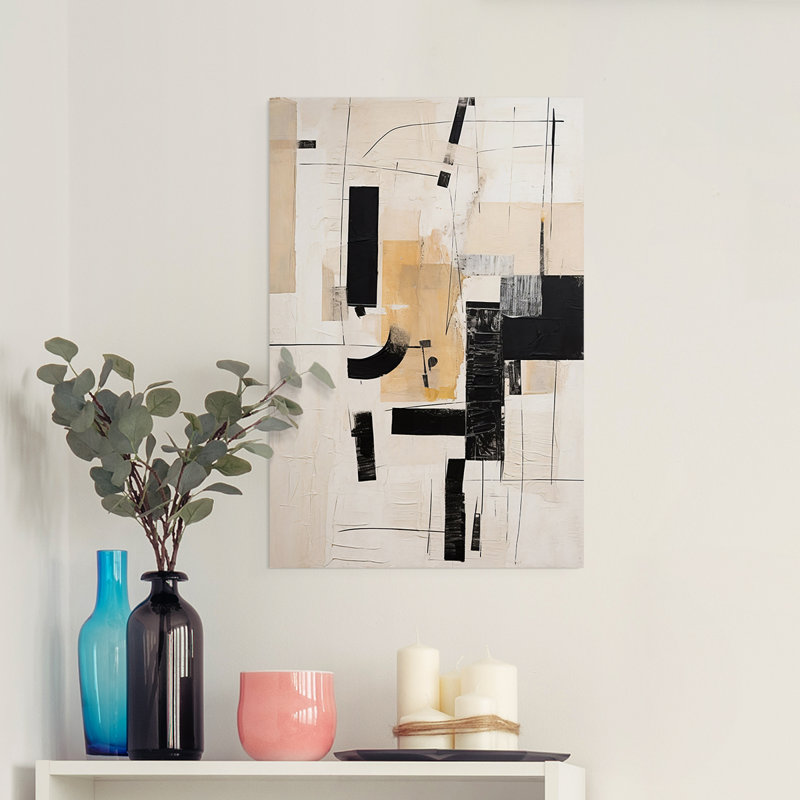 Série ABSTRACT CCDXLIX - Impression sur toile seulement - NON CADRE, H 18 po x l 12 po