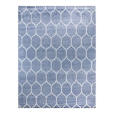 Overdyed One-of-a-Kind Rectangle 9'3" x 12'1" Hand Knotted Area Rug