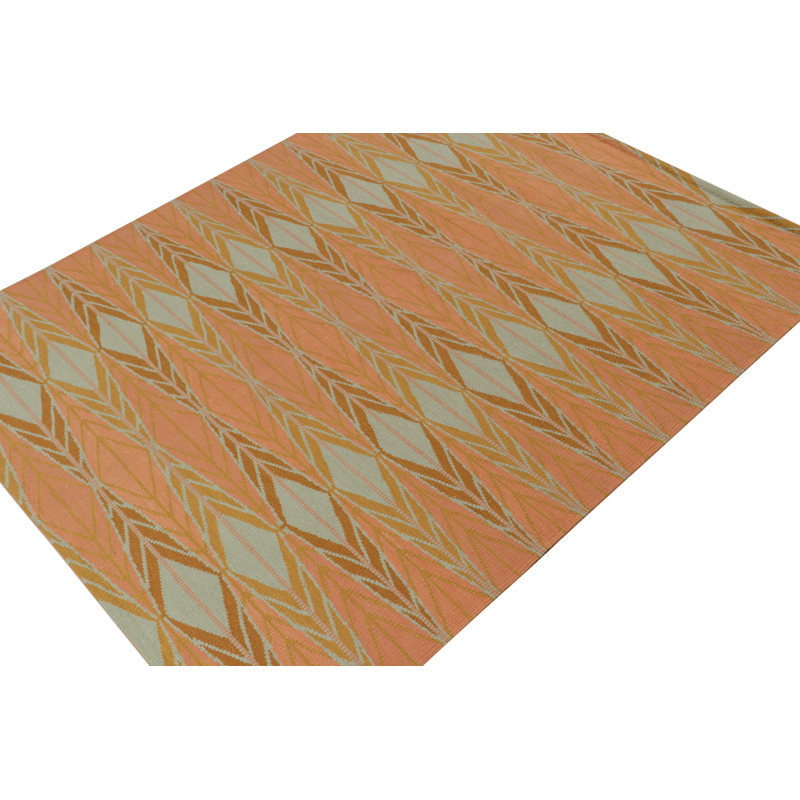 Scandinavian Wool Geometric Area Rug, Rectangle 14' x 20'