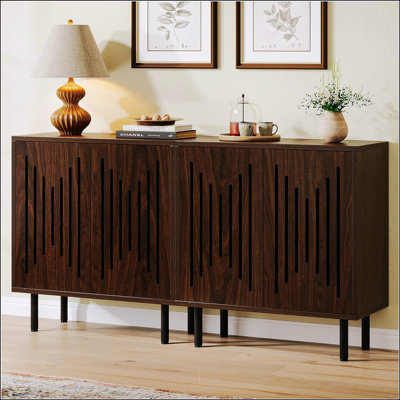 Ensemble de 2 buffets avec tablettes réglables pour les salons et les salles à manger organisés