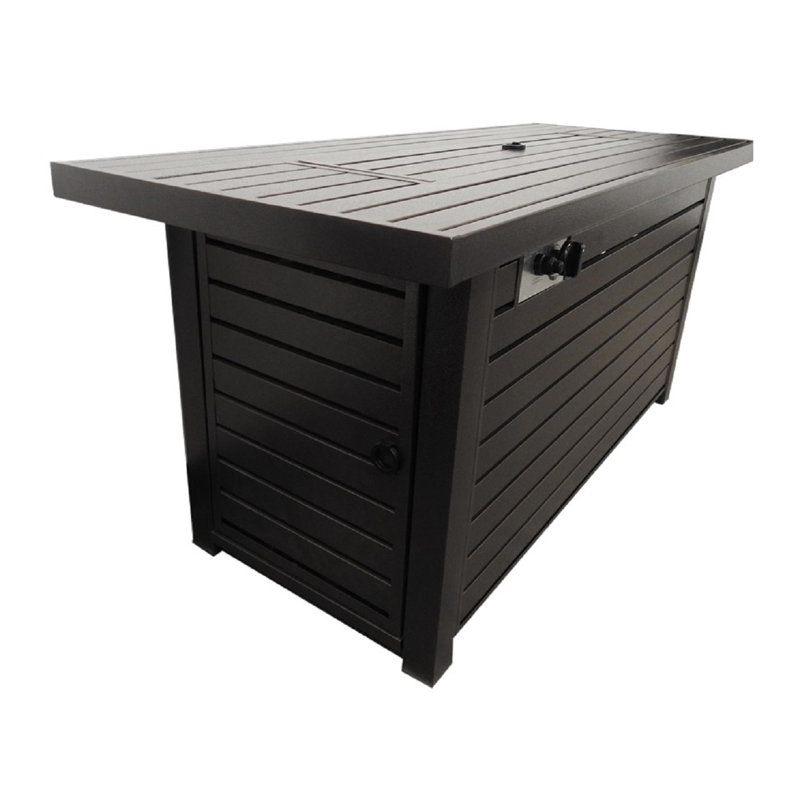 Hammered Bronze 54" Gas Fire Pit Table
