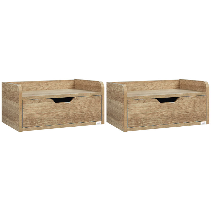 Mullica 40cm W Manufactured Wood Bedside Table