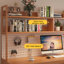 Bureau rectangulaire en bois massif brun-118509470