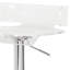 Tabouret ajustable avec siège transparent