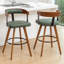 Tabourets de bar pivotants en cuir Modern-2105635185-2105635184