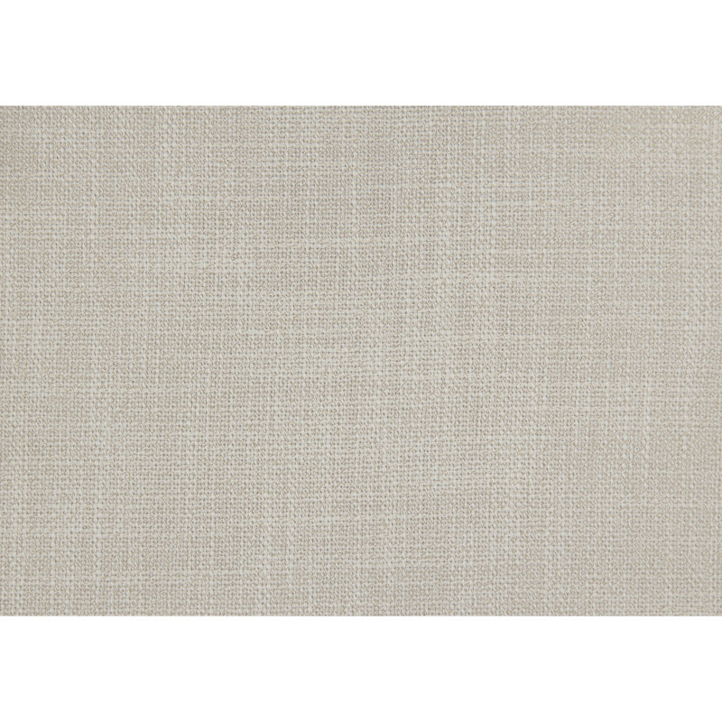 Canapé deux places Swan, structure en bois brun naturel, polyester beige, 150 cm