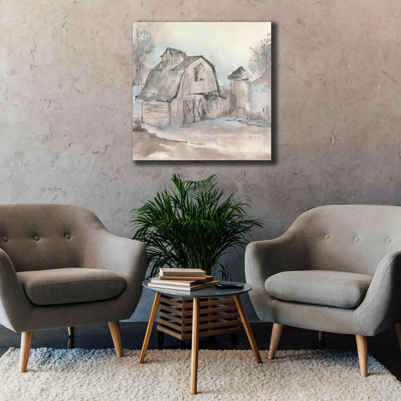«Barn V» par Chris Paschke, estampe numérique sur toile, H 37 po x l 37 po x P 1,5 po