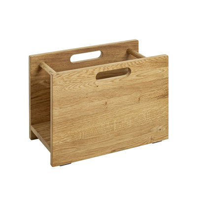 Yeles Solid Wood Free Standing Magazine Rack