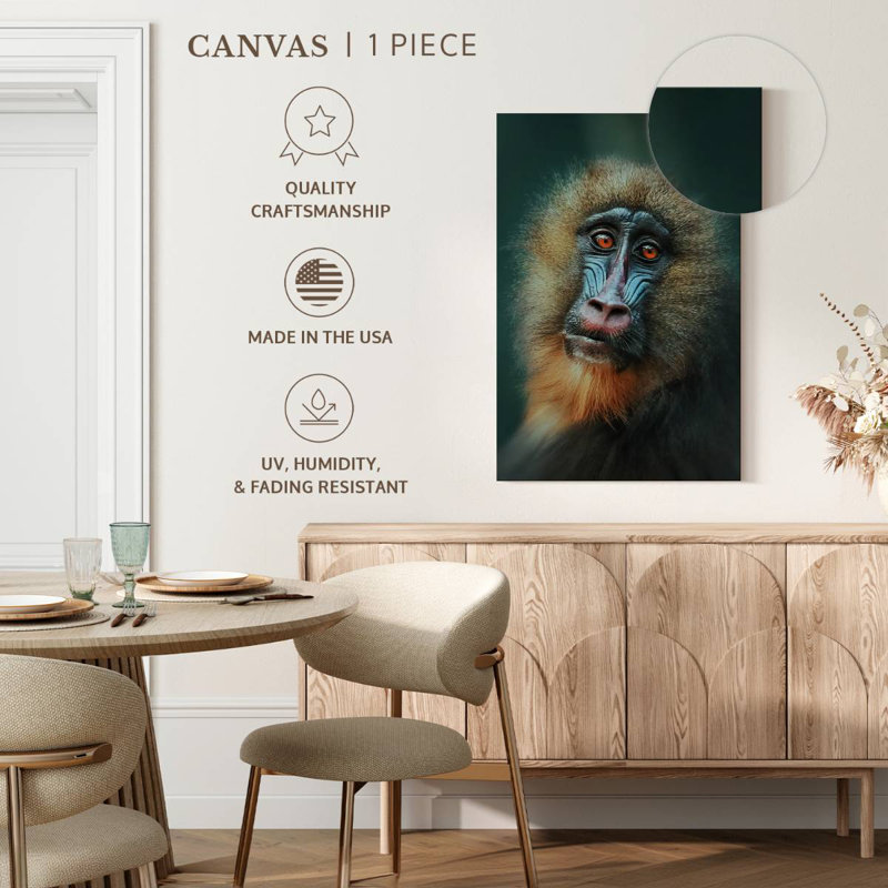 Monkey Close Up, 45" H x 30" W
