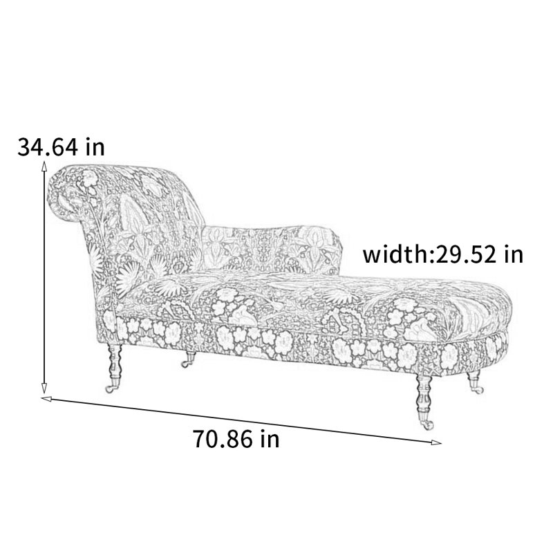 Chaise en bois de pin, Orienté à gauche (vu de face)