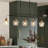 5-Light Glass Shade Classic Dimmable Kitchen Island Chandelier