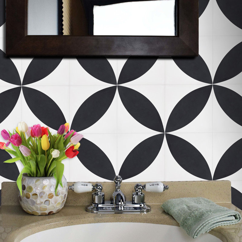 Orient 8" x 8" Cement Patterned Wall & Floor Tile