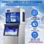 Commercial Ice Machine, 400 Lbs/24H Industrial Ice Maker Machine With 350 Lbs Ice Storage