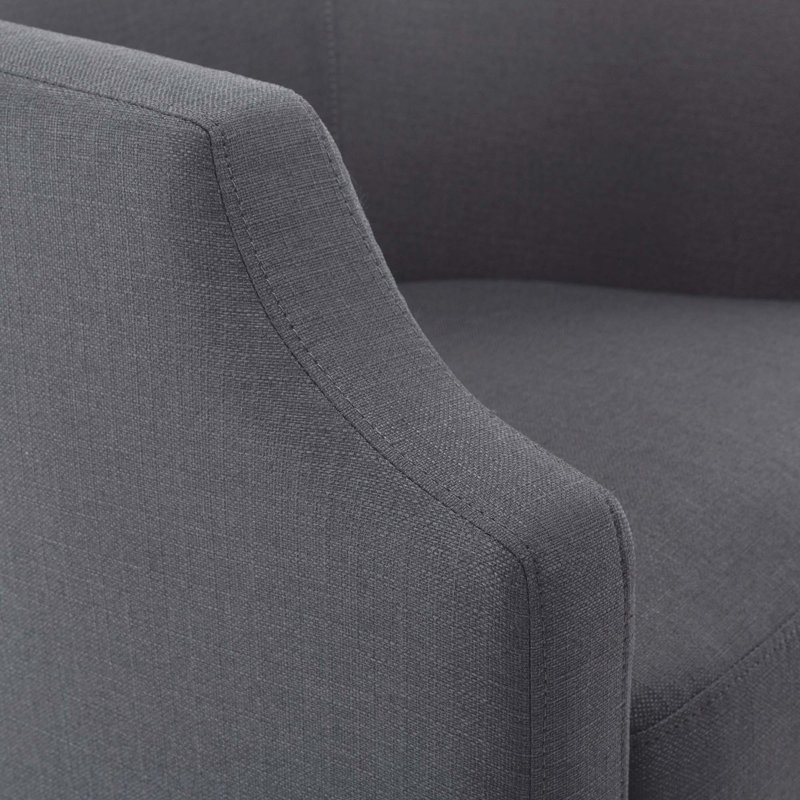 Fauteuil demi-tonneau pivotant et pivotant, Gris