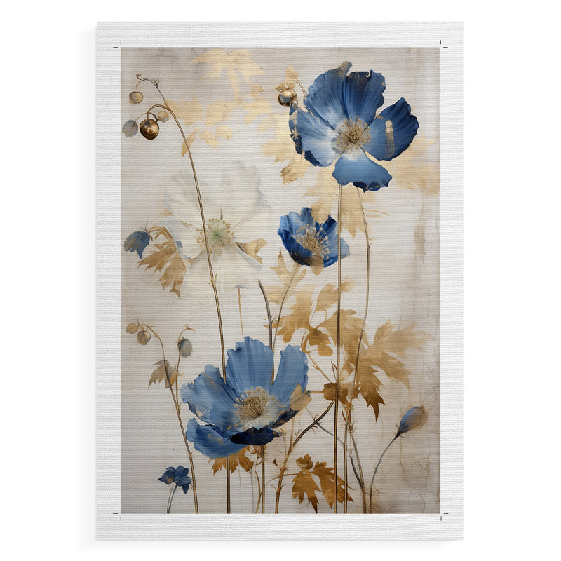 FLORAL Series LV - Impression sur toile seulement - NON-CADRE, H 48 po x l 32 po