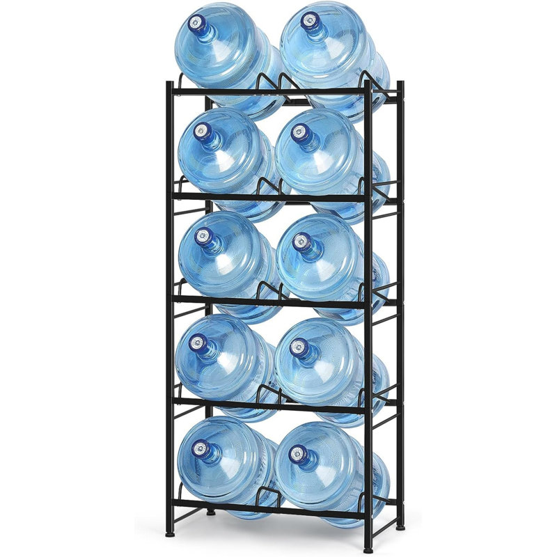 25.6'' W Metal Shelving Unit, Black