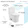 Concorde One-Piece Square Toilet, 14" Rough-In 1.1/1.6 Gpf