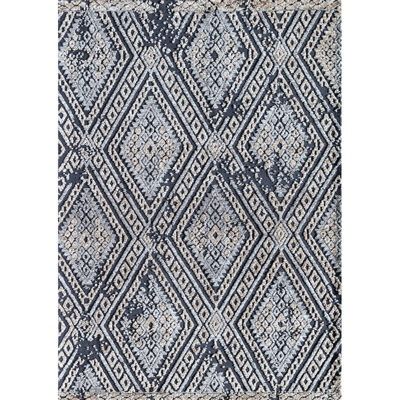 Tapis gris anthracite Gianna, Rectangle 2 pi x 3 pi