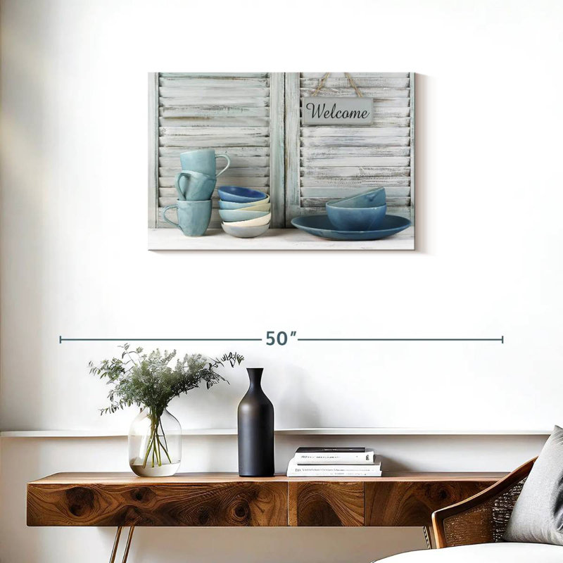 Senne Blue Dinnerware, 20" H x 30" W