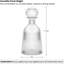 Vase en verre 11,5 "avec bouchon Elowen