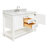 55'' Single Bathroom Vanity with Carrara Marble Top-55794952