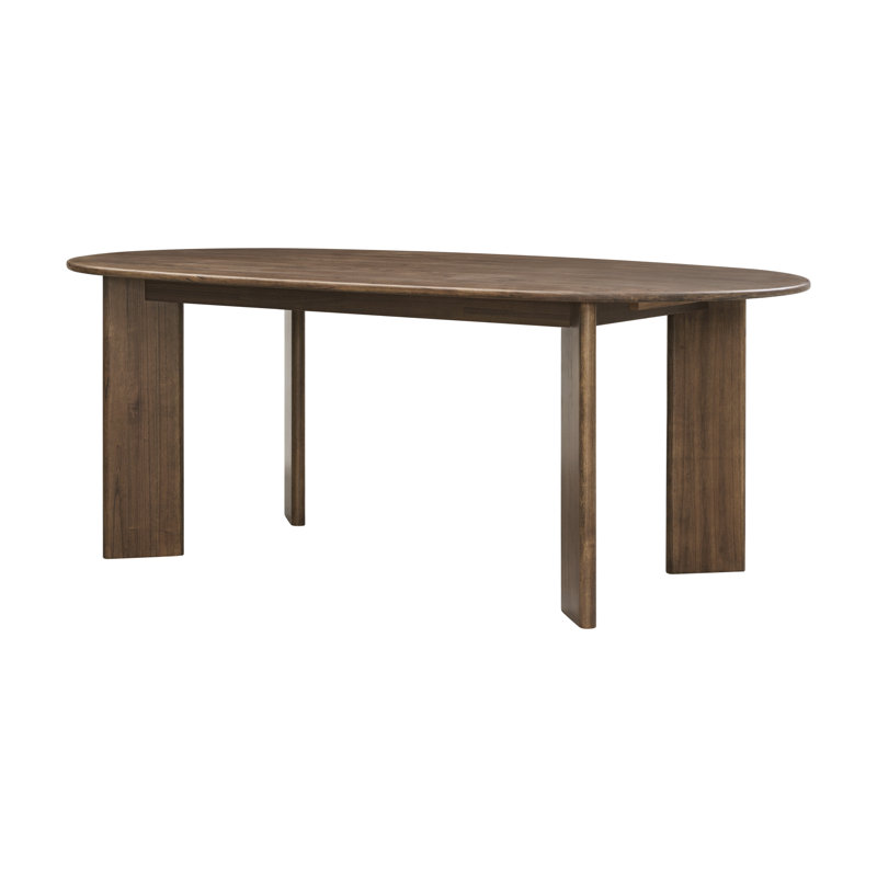 Ehrsam 78.5" Oval Dining Table, Dark Walnut