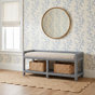 Tissu écossais beige / gris 0107-84