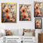 Orange orange, coucher de soleil, splendeurs et fées - art mural fleurs-827510496-827510510