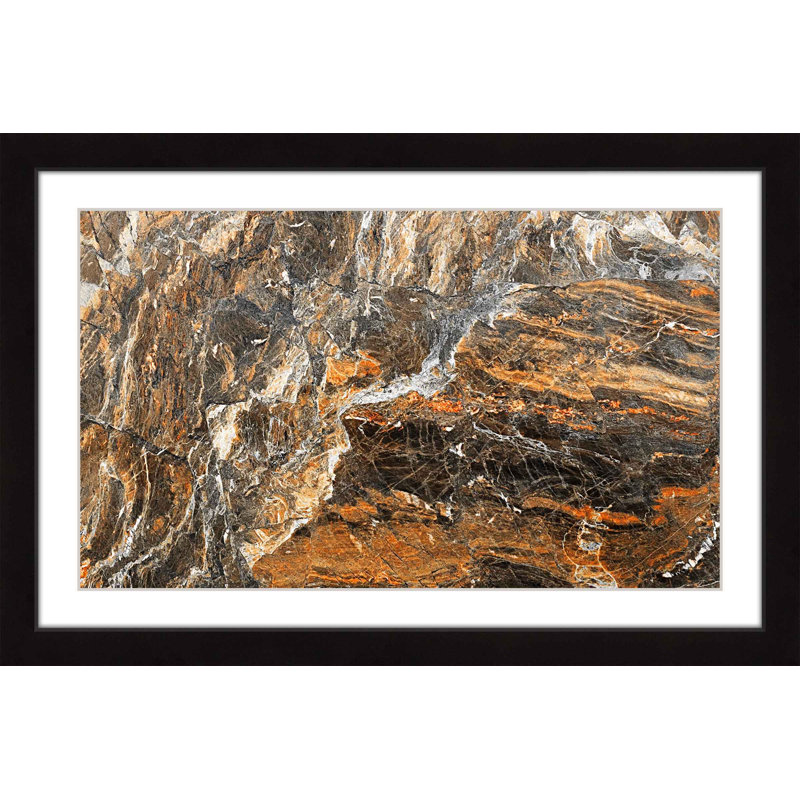 « rouille rock », reproduction d’art encadrée, H 16 po x l 24 po x P 1,5 po