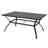Anran 6 - Person Stainless Steel Patio Dining Set Umbrella Hole Included Rectangular Table with Cushions Included