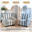 Fauteuil rembourré en coton mélangé avec accoudoirs roulés et garniture cloutée (ensemble de 2)-329001096