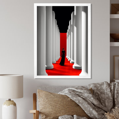 «Wandering On The Way Minimal Architecture - Abstract Landscape Wall Art Living Room»