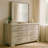 Simone Wide Dresser, 6 Drawer And Block Feet, Antique White Wood