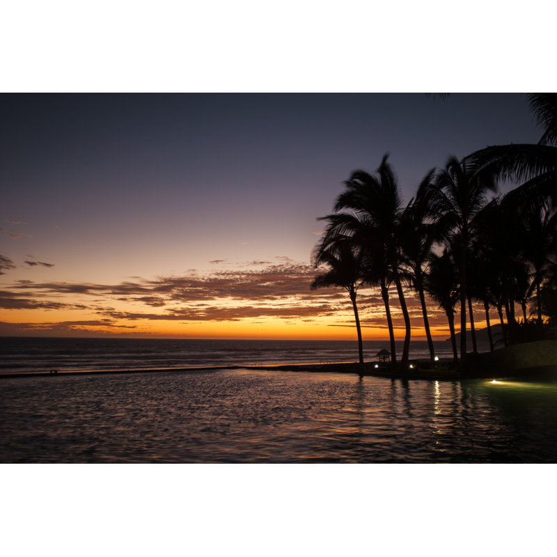 Sunset On The Beach, Acapulco by Memo06dic - Wrapped Canvas Print, 30cm H x 46cm W x 3.8cm D