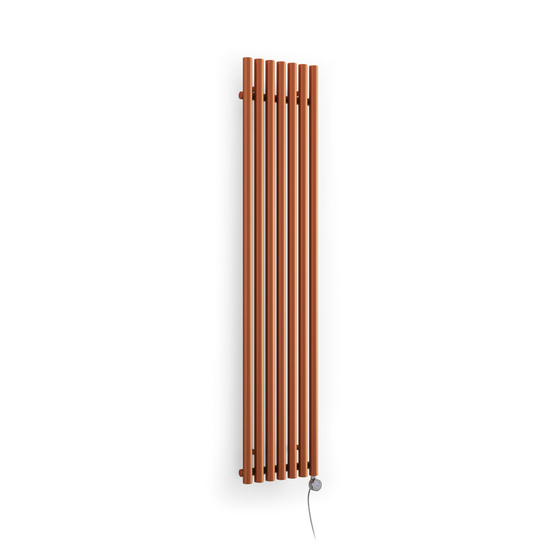 Rolo Room E Electric Radiator, Copper, 180cm H  x 37cm W x 9.6cm D