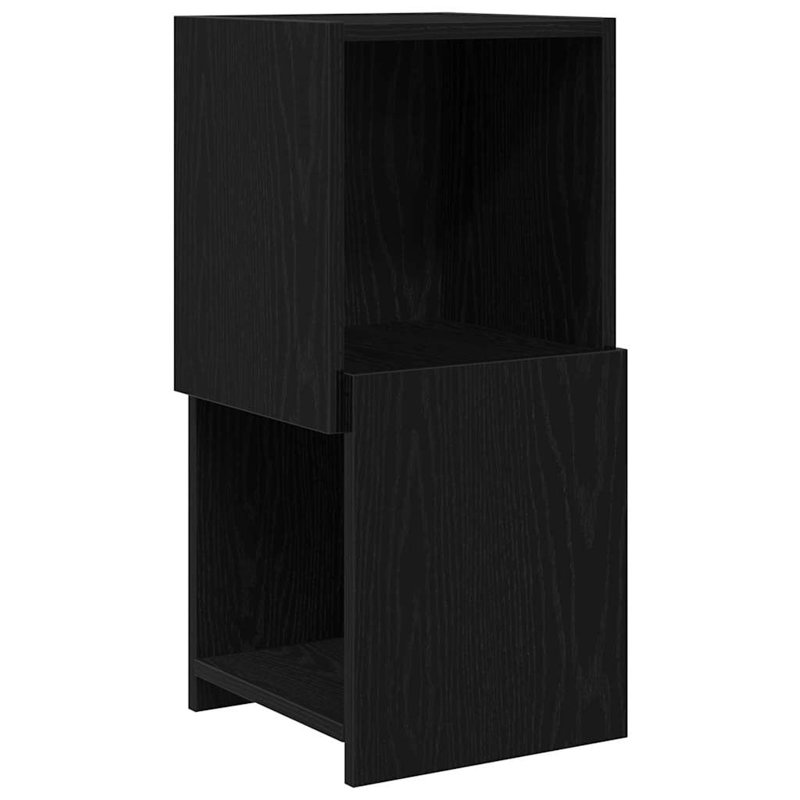 Corner Accent Chest, Black Oak, 65cm H x 30.5cm W x 30cm D