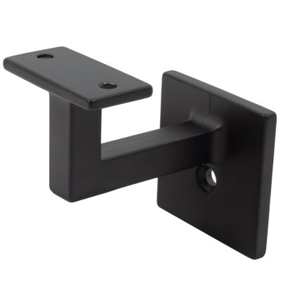 Support de main courante contemporain avec base carrée H 2,125 po x l 1,375 po x P 2,875 po