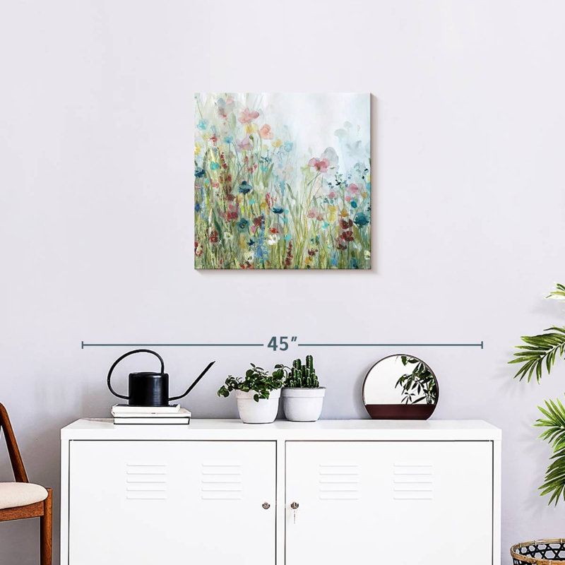 Champ de fleurs sauvages I, 20" H x 20" W