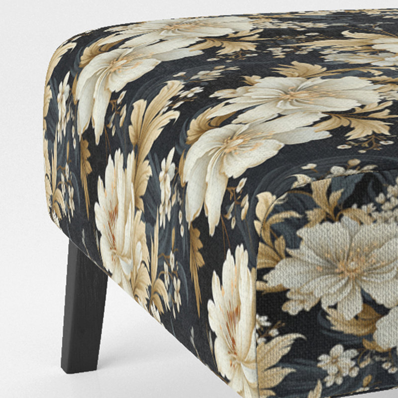 Victorian Flower Elegance II - Fauteuil de chambre rembourré Cottage