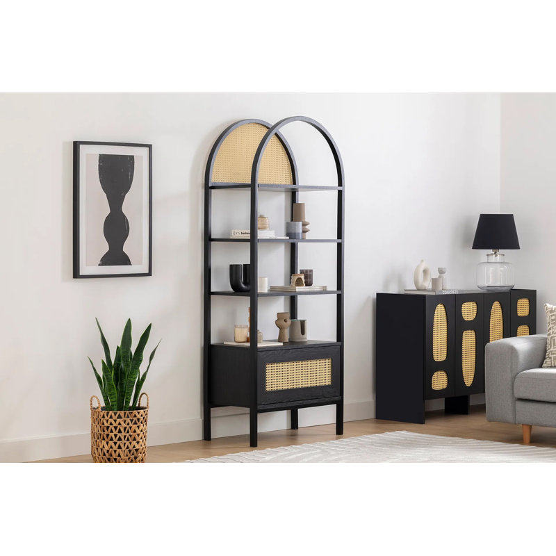Baugus 185cm H x 76cm W Standard Bookcase