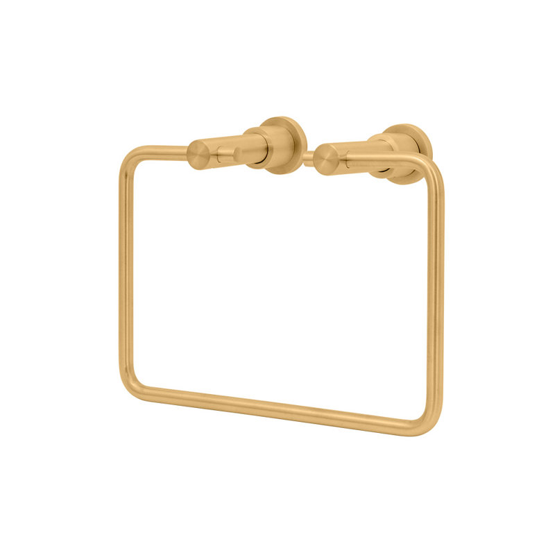 Minimal Towel Ring, Brass Powder Coat