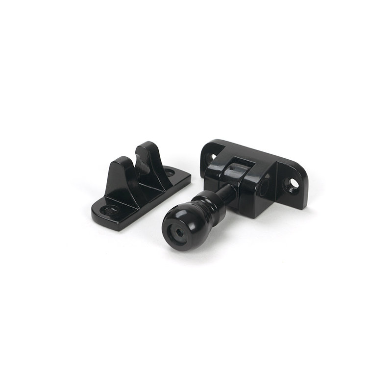Mushroom Brighton Fastener (Radiused), Black