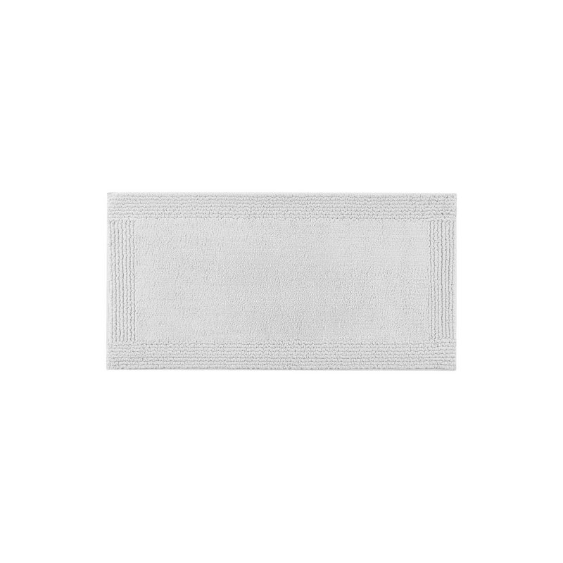 Tapis de bain réversible 100% coton touffeté 3000 g / m², Gris clair