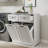 Laundry Cabinet With  2 Drawers And 2 Removable Laundry Basket